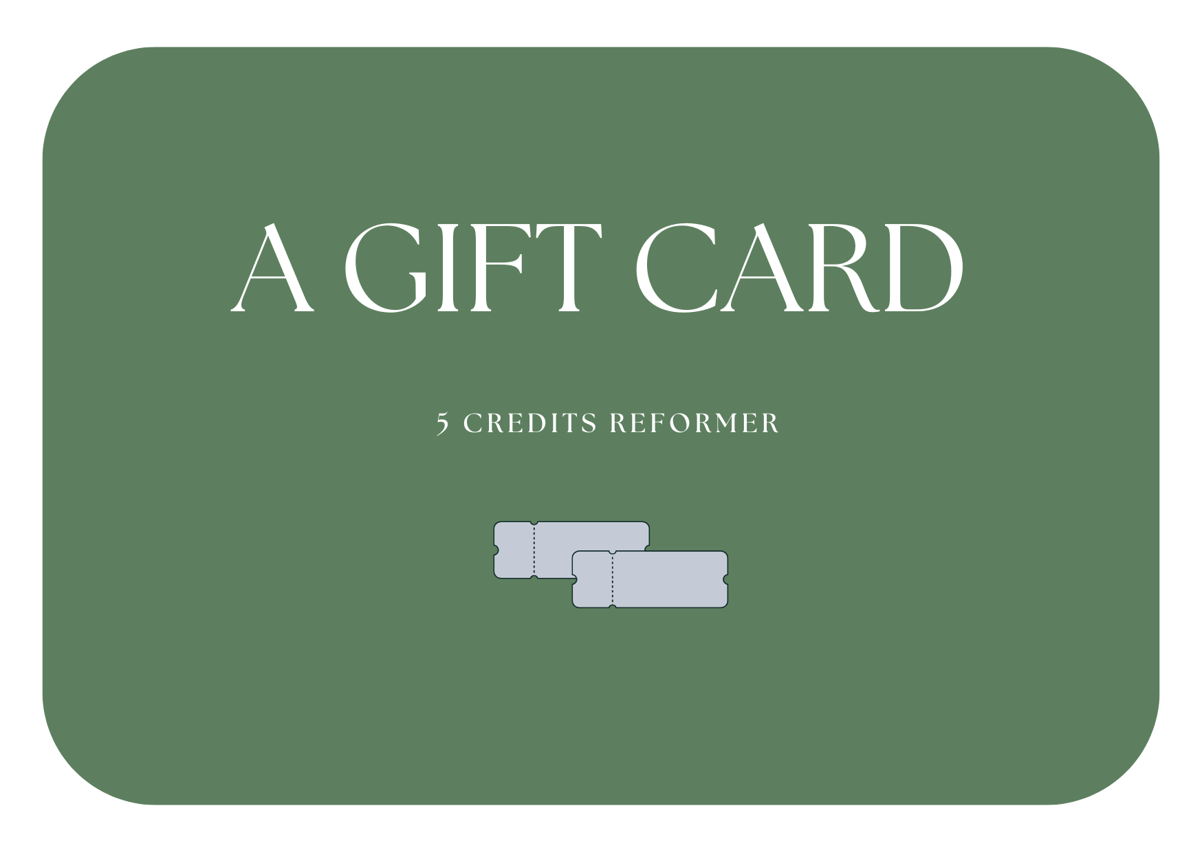 Gift Card – Reformer – 5 Class Pack
