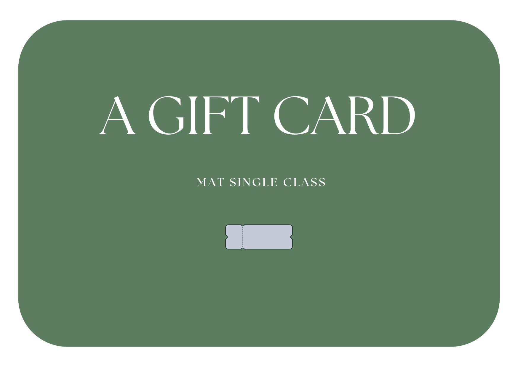 Gift Card – Mat – Single Class