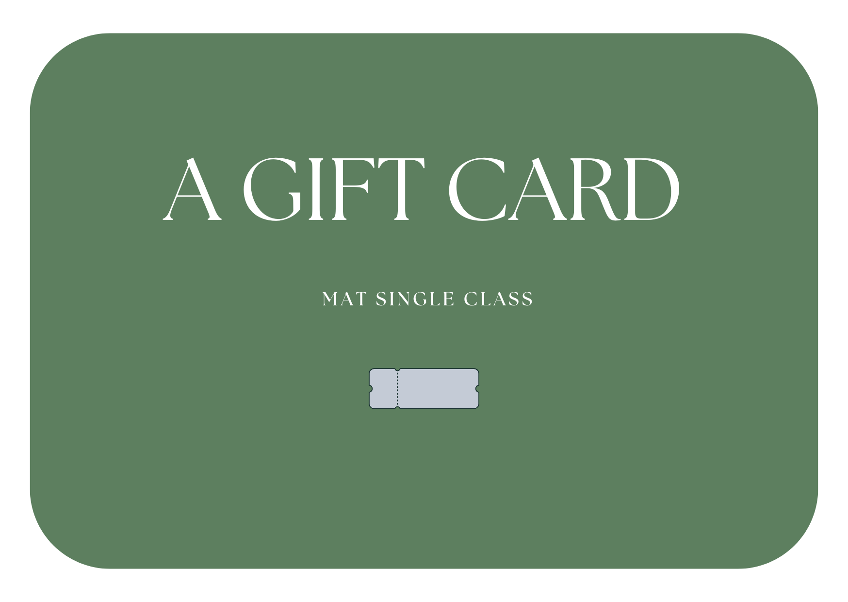 Gift Card – Mat – Single Class